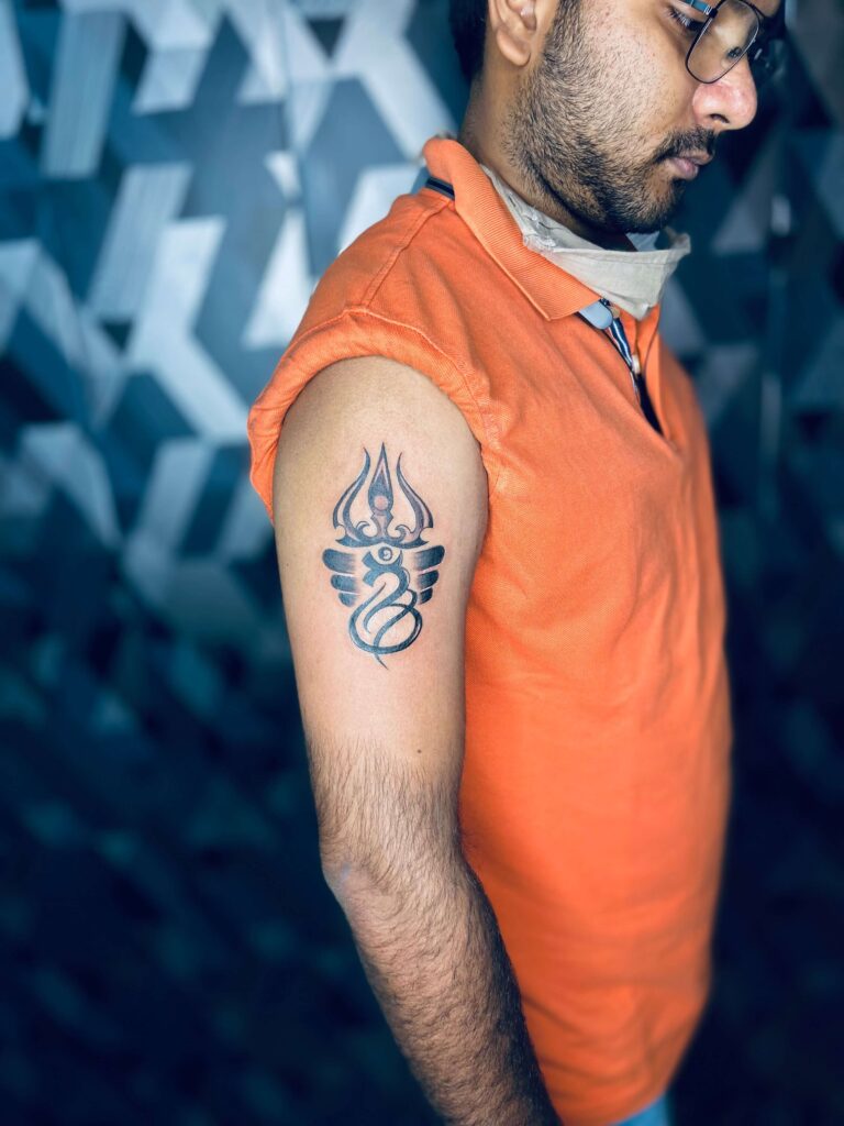 Trishul Tattoo Design in chandigarh