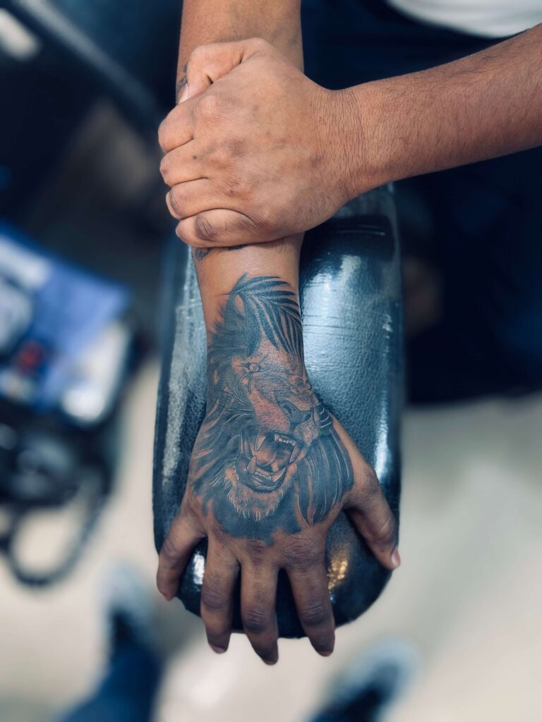 Lion Tattoo Chandigarh in chandigarh